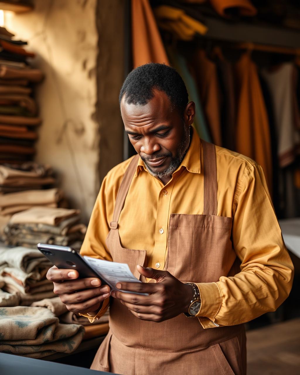 Ibrahima, 42 ans — Artisan tailleur